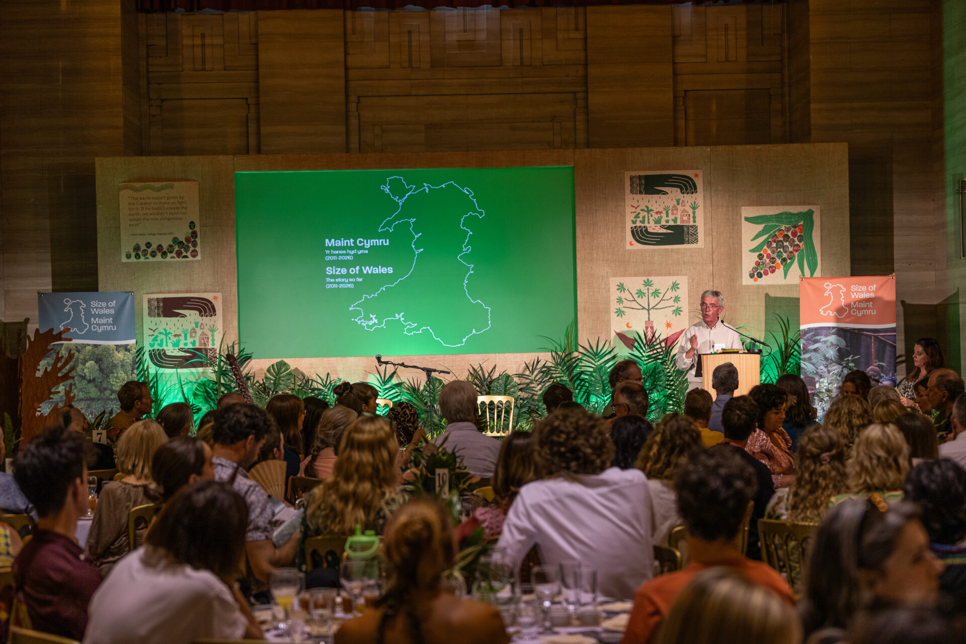 Size of Wales / Saint Cymru: Celebrating 15 years of Size of Wales - book launch & special anniversary event held at The Temple of Peace in Cardiff on Thursday 9th July 2026.